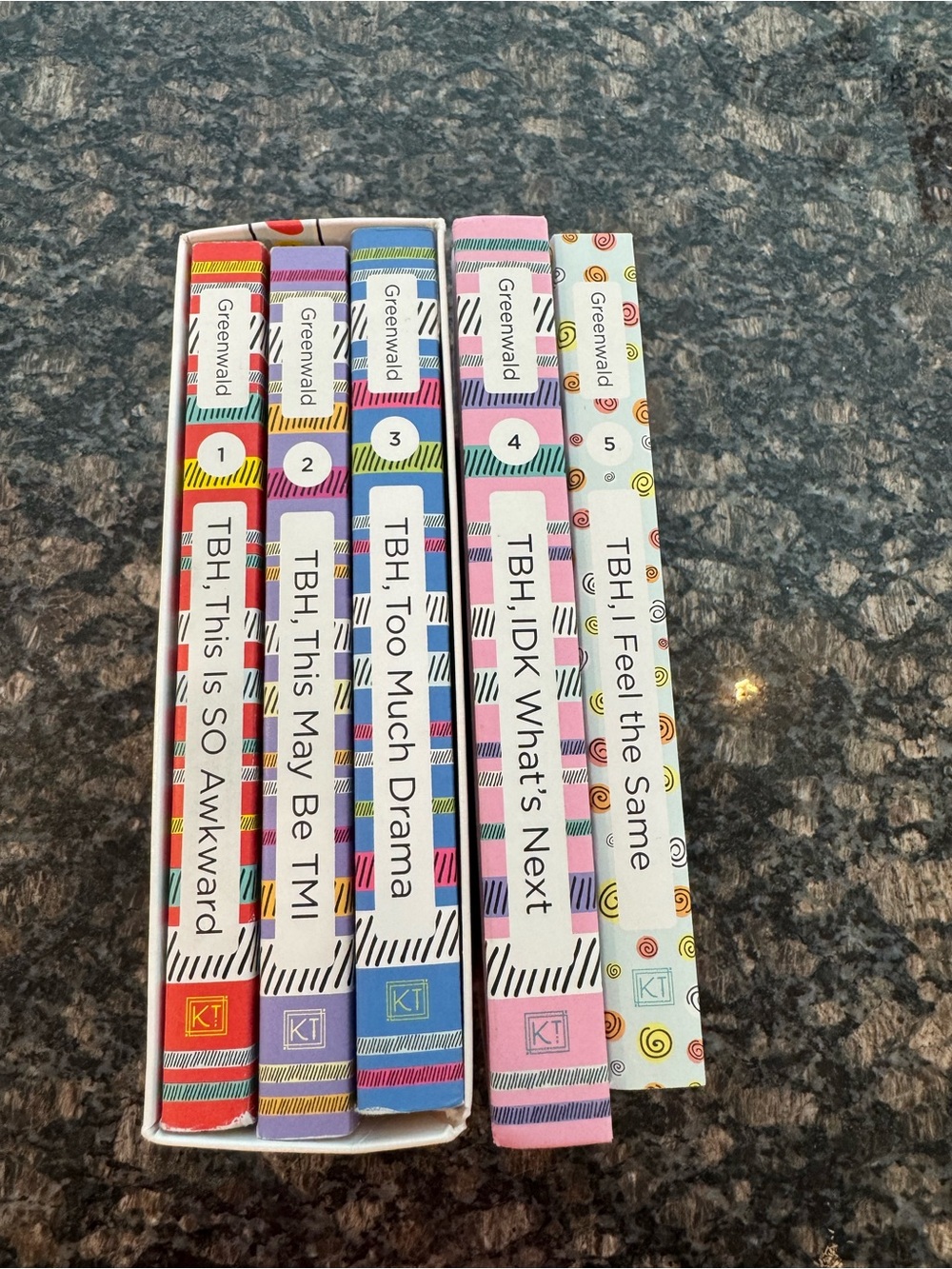 To Be Honest “TBH” book set for pre-teens / teens. Books 1-5 included. Excellent